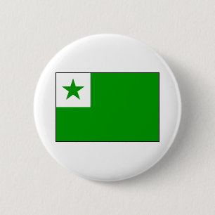 Chapa Redonda De 5 Cm Esperanto - bandera de Esperantist