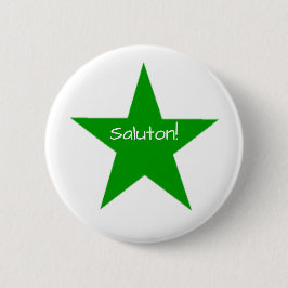 Chapa Redonda De 5 Cm Esperanto: Saluton