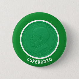 Chapa Redonda De 5 Cm Esperanto/Zamenhof,