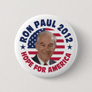 Chapa Redonda De 5 Cm Esperanza de Ron Paul de América