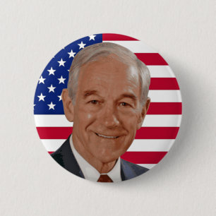 Chapa Redonda De 5 Cm Esperanza de Ron Paul de América