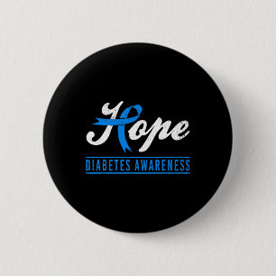 Chapa Redonda De 5 Cm Esperanza Diabetes Sensibilización Cinta Diabética