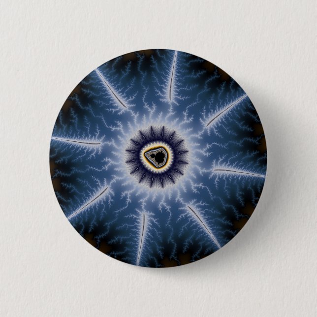 Chapa Redonda De 5 Cm Espinas oscuras (Anverso)