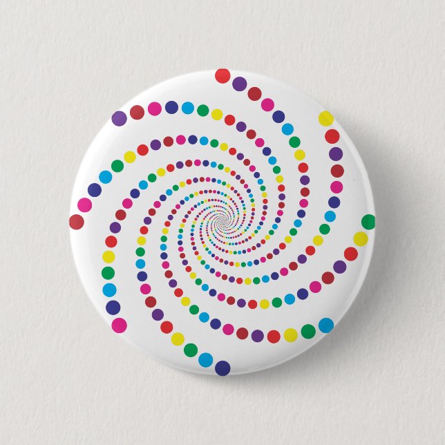 Chapa Redonda De 5 Cm espiral de burbujas (Anverso)