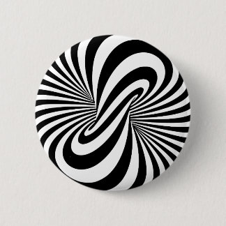 Chapa Redonda De 5 Cm Espiral de la ilusión óptica 3D