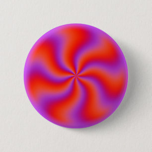 Chapa Redonda De 5 Cm Espiral Hipnótica Ilusión Óptica Divertido Neón
