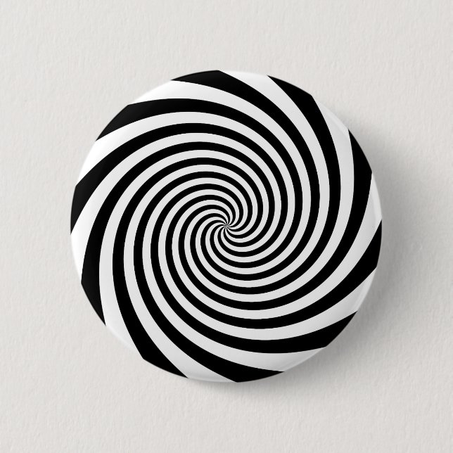 Chapa Redonda De 5 Cm Espiral negra (Anverso)