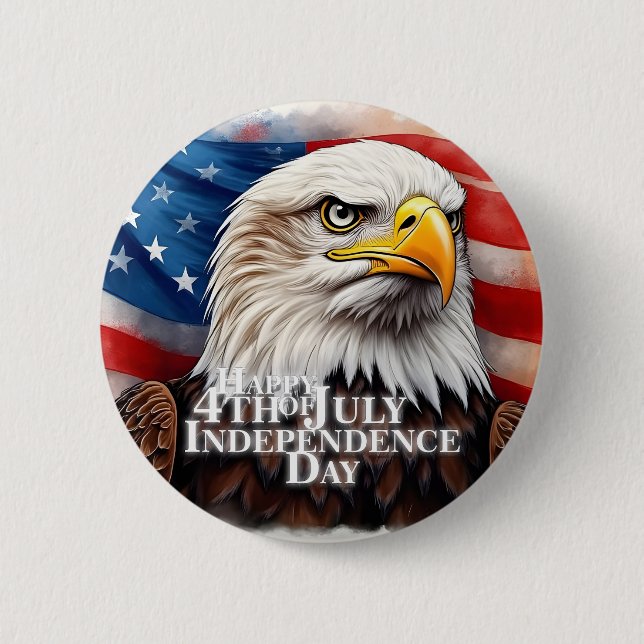 Chapa Redonda De 5 Cm Espíritu de independencia (Anverso)