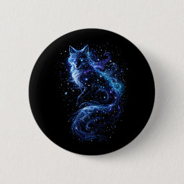 Chapa Redonda De 5 Cm Espíritu de Zorro Celestial