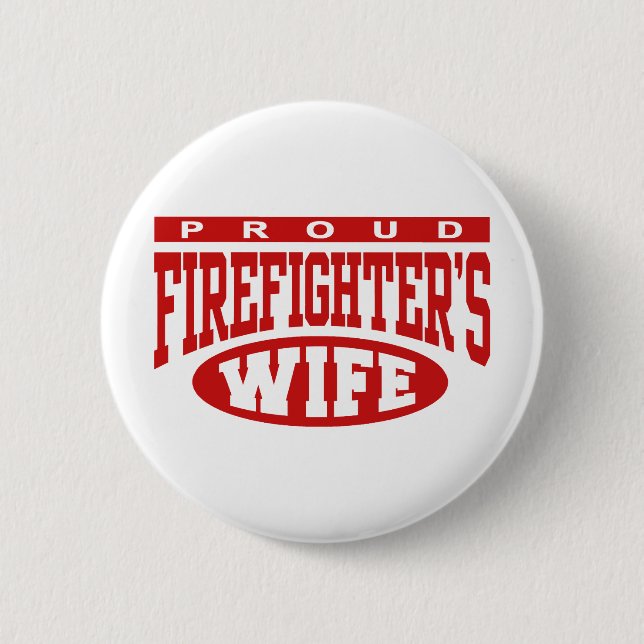 Chapa Redonda De 5 Cm Esposa del bombero (Anverso)