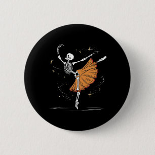 Chapa Redonda De 5 Cm Esqueleto Bailarín Llerina Llet Baile Halloween 
