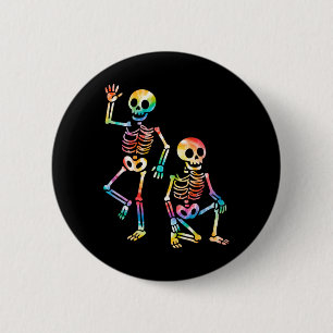 Chapa Redonda De 5 Cm Esqueleto divertido de Halloween Trump Trump