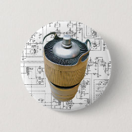 Chapa Redonda De 5 Cm Esquema de tubo de transmisión de cerámica