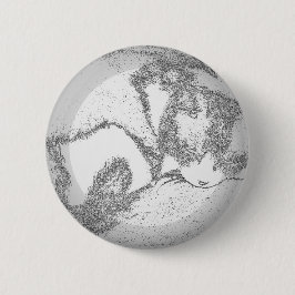 Chapa Redonda De 5 Cm Esquema gatito durmiente