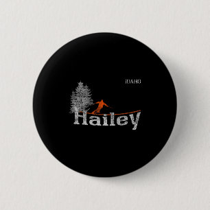 Chapa Redonda De 5 Cm Esquí de estilo Hailey Idaho de los años 80
