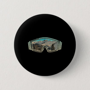 Chapa Redonda De 5 Cm Esquí Snowboard Goggles Winter Mountains Snowboard