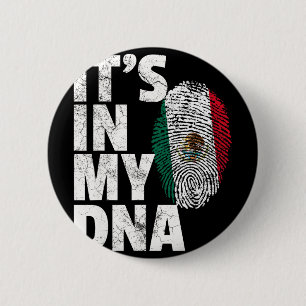 Chapa Redonda De 5 Cm Está En Mi Adn Bandera Mexicana De México Cinco De