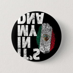 Chapa Redonda De 5 Cm Está En Mi Adn Bandera Mexicana De México Cinco De