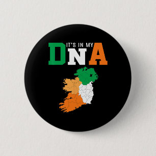 Chapa Redonda De 5 Cm Está En Mi Adn Irlanda Bandera Irlandesa Regalos H