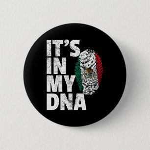 Chapa Redonda De 5 Cm Está en mi ADN La bandera mexicana Cinco De Mayo G