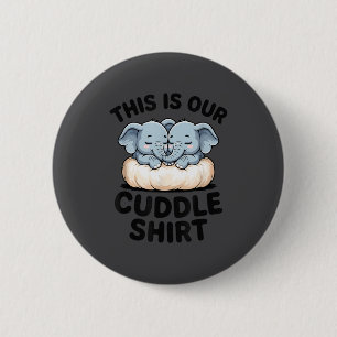 Chapa Redonda De 5 Cm Esta Es Nuestra Camiseta De Abrazos Pareja De Elef