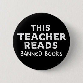Chapa Redonda De 5 Cm Esta Profesora Lee Gráficos de Libros Prohibidos