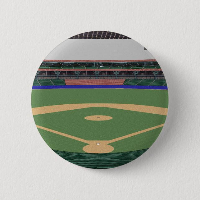 Chapa Redonda De 5 Cm Estadio de béisbol: modelo 3D: (Anverso)