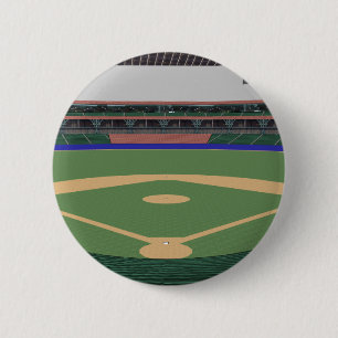 Chapa Redonda De 5 Cm Estadio de béisbol: modelo 3D: