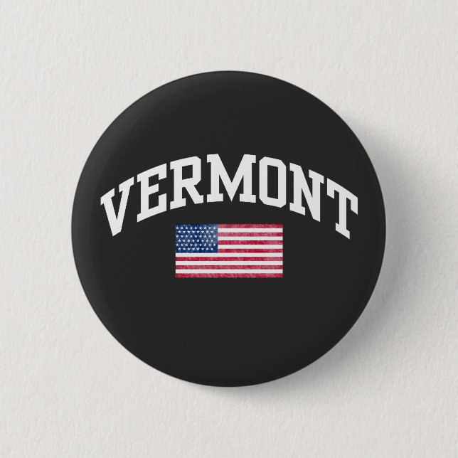 Chapa Redonda De 5 Cm estado de Vermont (Anverso)