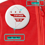Chapa Redonda De 5 Cm Estado para Washington DC con mapa<br><div class="desc">Durante más de 200 años, los residentes de Washington DC han sido objeto de una desigualdad sistémica y se les han negado todos los derechos de ciudadanía de los que gozan los residentes de los estados, incluyendo representación electoral en el Congreso. Es hora de corregir un gran error histórico. Los...</div>