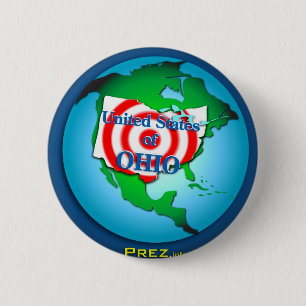 Chapa Redonda De 5 Cm Estados Unidos de Ohio