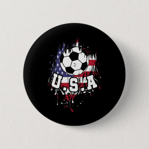 Chapa Redonda De 5 Cm Estados Unidos Fútbol Americano Fútbol Usa _1