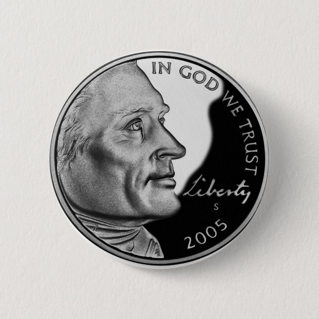 Chapa Redonda De 5 Cm Estados Unidos niquelan (Anverso)