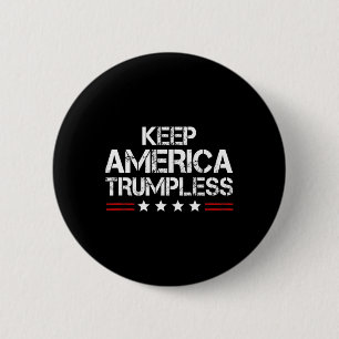 Chapa Redonda De 5 Cm Estados Unidos Trumpless - Graciosos anti Trump Me