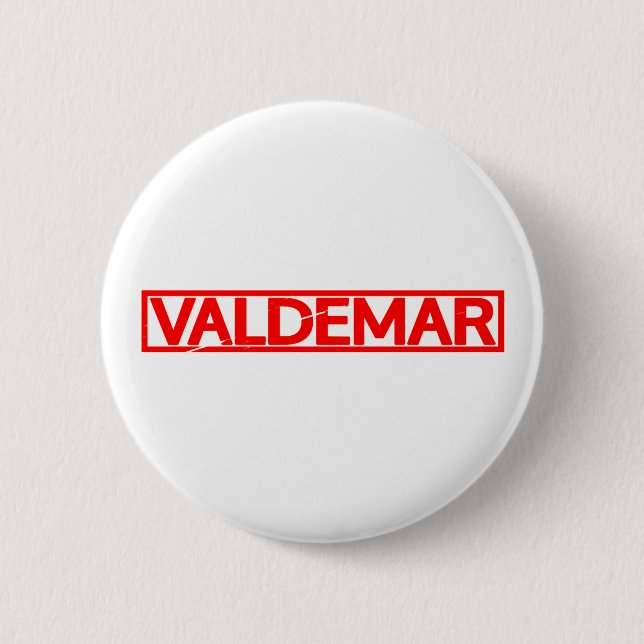 Chapa Redonda De 5 Cm Estampado de Valdemar (Anverso)