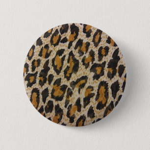 Chapa Redonda De 5 Cm Estampado leopardo