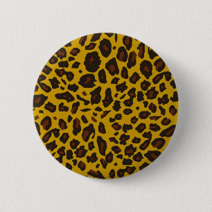 Chapa Redonda De 5 Cm Estampado leopardo