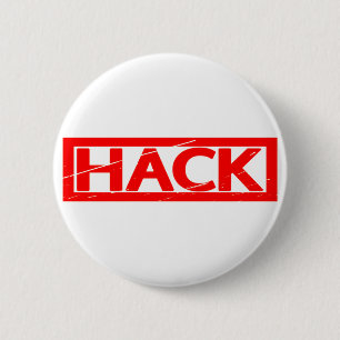 Chapa Redonda De 5 Cm Estampilla de hackeo