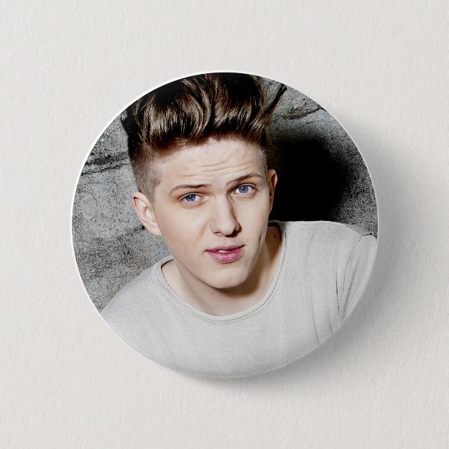 Chapa Redonda De 5 Cm Estándar (del petirrojo), insignia redonda de 5,7 (Anverso)