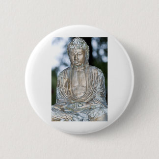 Chapa Redonda De 5 Cm Estatua de Buda de Oro