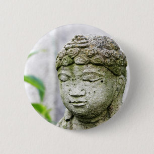 Chapa Redonda De 5 Cm Estatua de cabeza de Buda