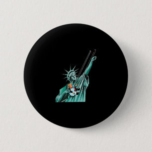 Chapa Redonda De 5 Cm Estatua de la Libertad