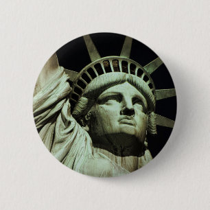 Chapa Redonda De 5 Cm Estatua de la Libertad