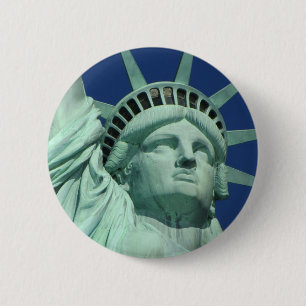 Chapa Redonda De 5 Cm Estatua de la libertad, Nueva York
