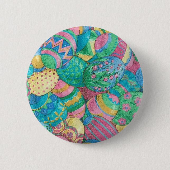 Chapa Redonda De 5 Cm Estavaganza de huevos (Anverso)