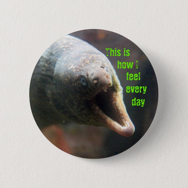 Chapa Redonda De 5 Cm Éste es cómo siento (Anverso)