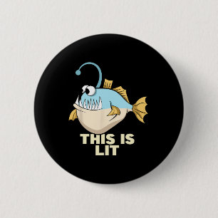 Chapa Redonda De 5 Cm Este Es El Pescador Pescador De Los Monstruos De P