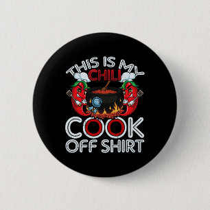 Chapa Redonda De 5 Cm Este es mi cocinero de chile de la camiseta de com