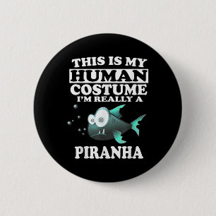 Chapa Redonda De 5 Cm Este Es Mi Disfraz De Humano Realmente Soy Un Pez 