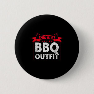 Chapa Redonda De 5 Cm Este Es Mi Equipo Bbq _ Barbecue Carne Grill Funny
